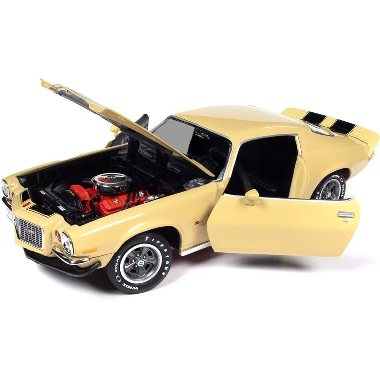 1972 Chevrolet Camaro Z/28 RS - Cream Yellow 1:18 Scale Diecast Model Car by American Muscle - Ertl