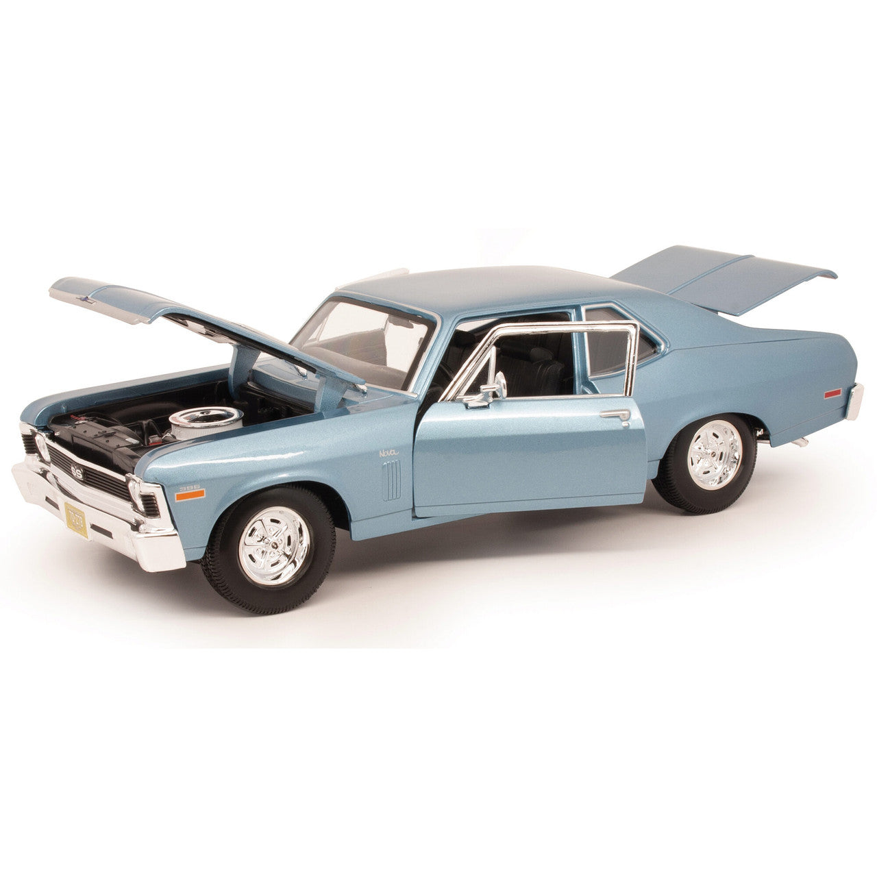1970 Chevrolet Nova SS Coupe - Blue 1:18 Scale Diecast Model Car by Maisto