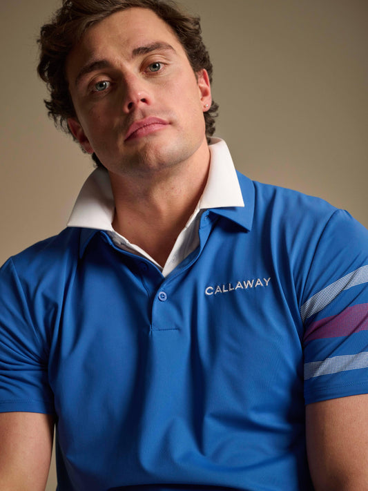 Legacy Collection™ Mens Triple Track Sleeve Block Golf Polo