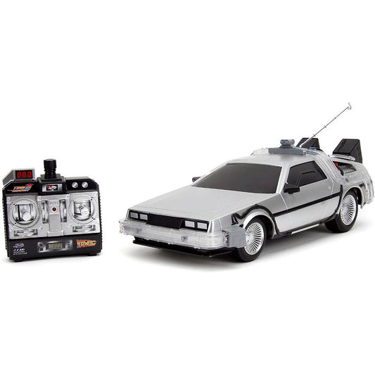 Remote Control Back To The Future Time Machine W/Light 1:16 Scale Remote Control Model Car by Jada Toys