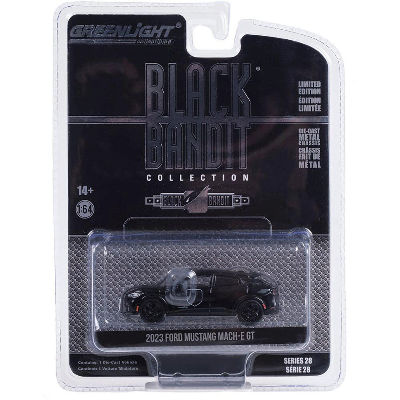 2023 Ford Mustang Mach-E GT - Black Bandit Police 1:64 Scale Diecast Model Car by Greenlight