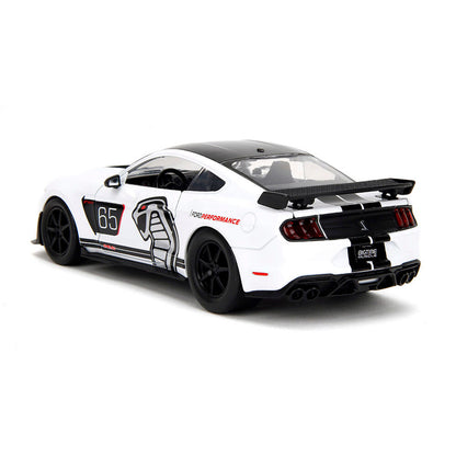 2020 Ford Mustang Shelby G.T. 500 - #65 White 1:24 Scale Diecast Model Car by Jada Toys