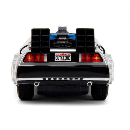 Remote Control Back To The Future Time Machine W/Light 1:16 Scale Remote Control Model Car by Jada Toys
