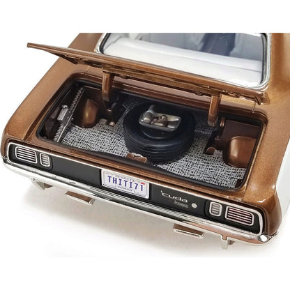1971 Plymouth Cuda - Tahitian Walnut Metallic 1:18 Scale Diecast Model Car by Acme
