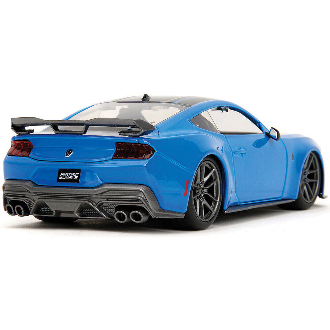 2024 Ford Mustang Dark Horse - Glossy Blue 1:24 Scale Diecast Model Car by Jada Toys