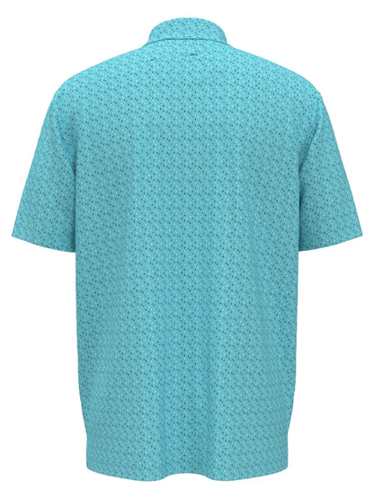 Mens All Over Score Card Print Polo