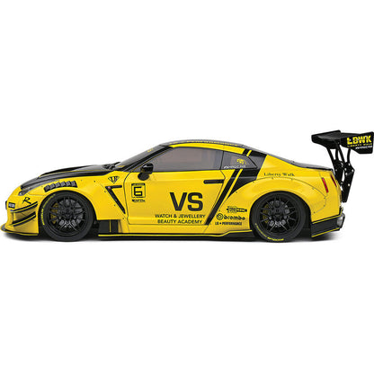 2020 Nissan GT-R (R35) W/ Liberty Walk Body Kit 2.0 - Yellow 1:18 Scale Diecast Model Car by Solido