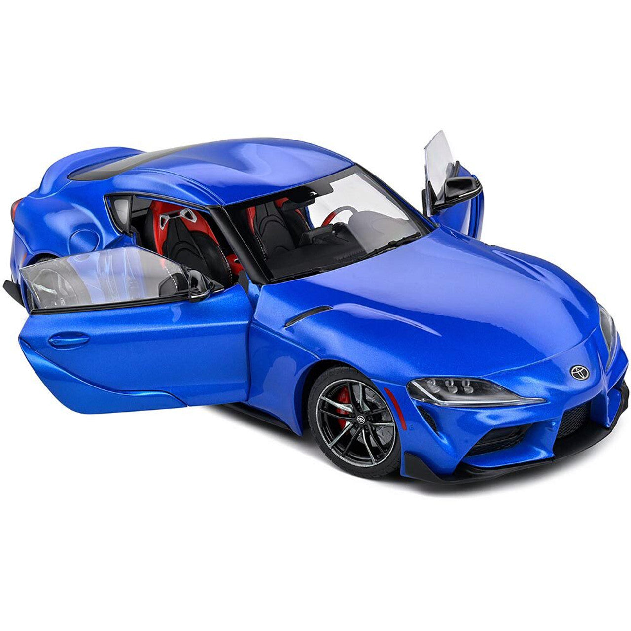 2021 Toyota GR Supra Blue 1:18 Scale Diecast Model Car by Solido