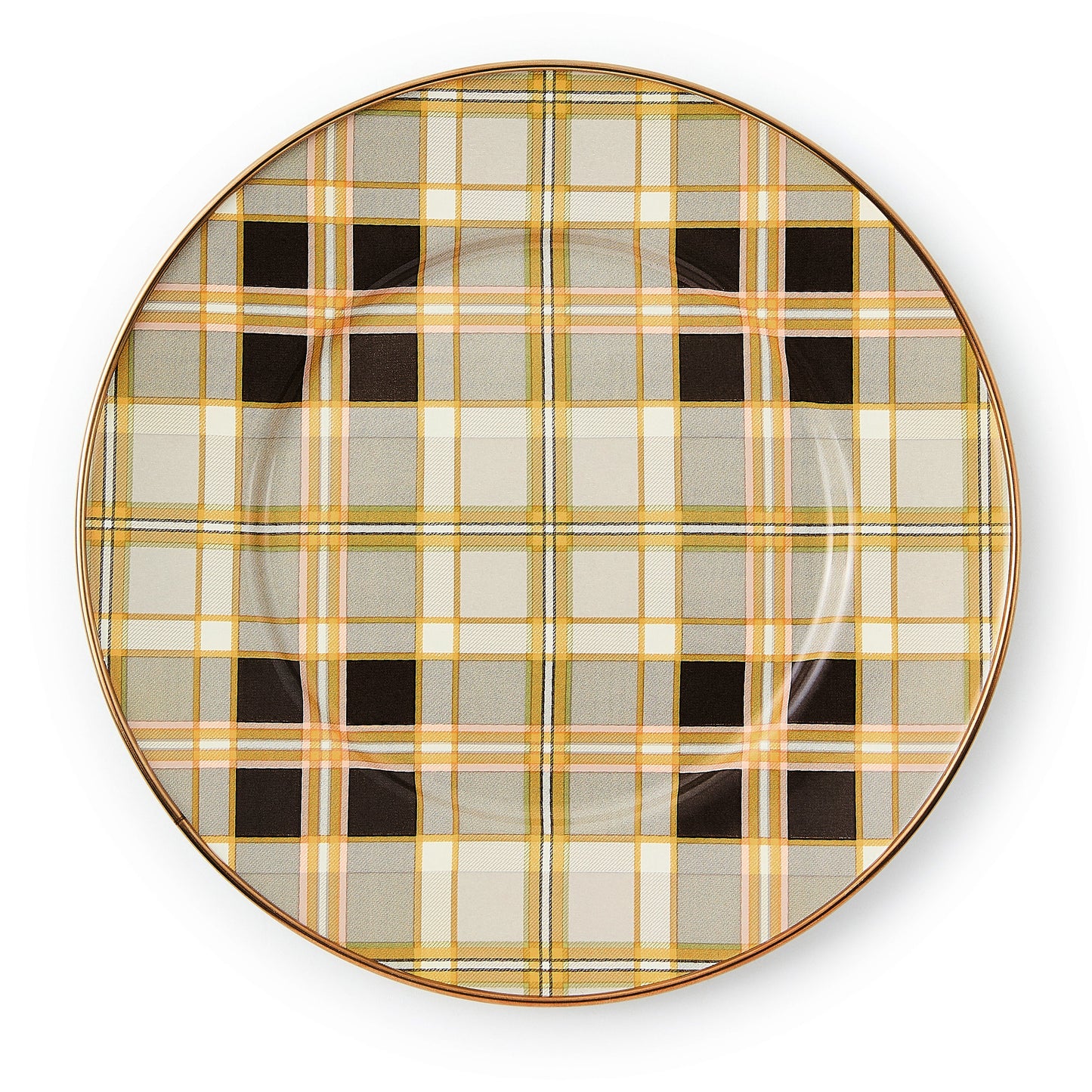Tartan Mocha Salad Plate