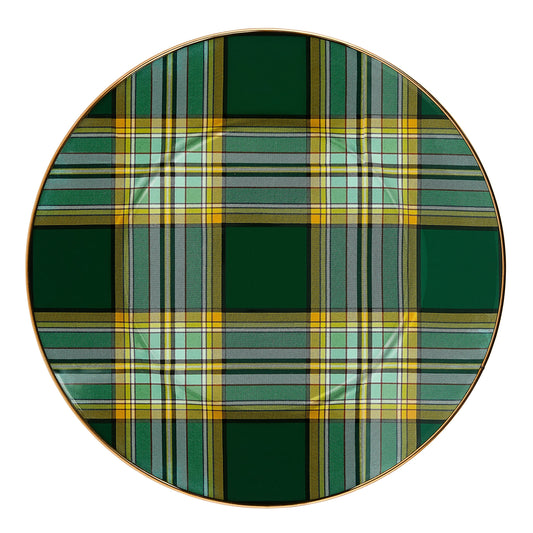 Tartan Green Dinner Plate