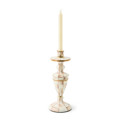 Mocha Check Medium Candlestick