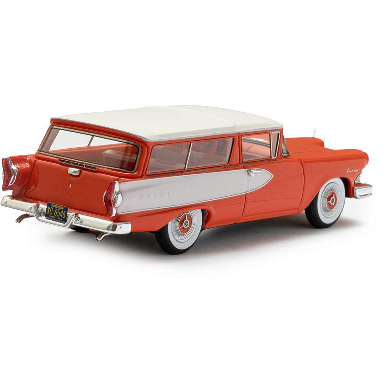 1958 Edsel Roundup 2-Door Station Wagon - Red 1:43 Scale Cast Resin Model Car by Esval Models