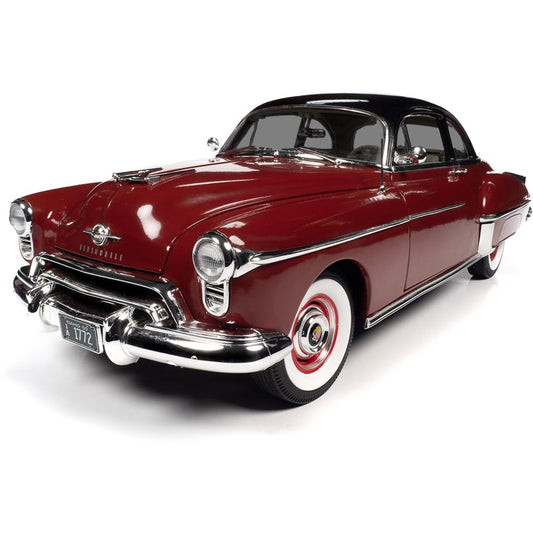 1950 Oldsmobile 88 Holiday Coupe - Chariot Red 1:18 Scale Diecast Model Car by American Muscle - Ertl