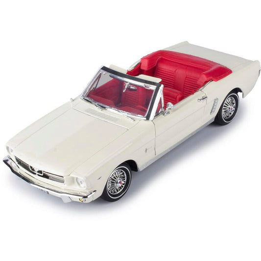 James Bond - 1964 1/2 Ford Goldfinger Mustang - White 1:18 Scale Diecast Model Car by Motormax