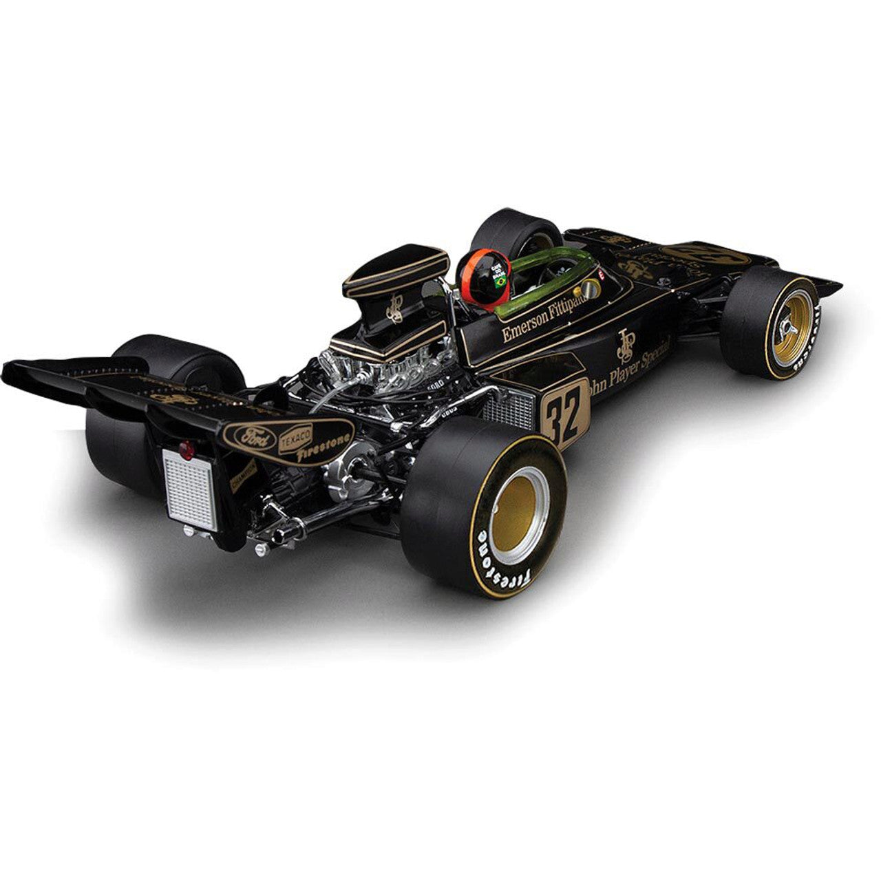1972 Lotus 72D - #32 Emerson Fittipaldi Belgian Grand Prix Winner 1:18 Scale Diecast Model Car by Sunstar