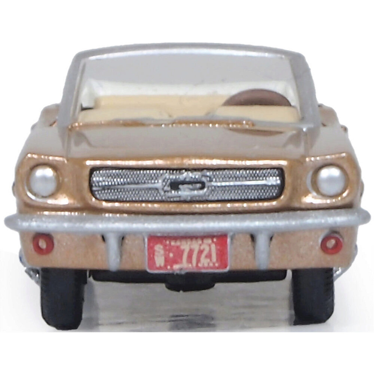 1965 Ford Mustang Convertible - Prairie Bronze 1:87 Scale Diecast Model Car by Oxford Diecast