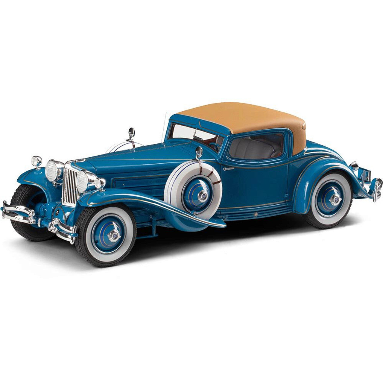 1929 Cord L-29 coupe by Hayes - Blue 1:43 Scale Cast Resin Model Car by Esval Models