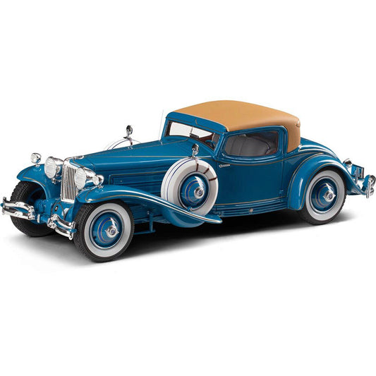 1929 Cord L-29 coupe by Hayes - Blue 1:43 Scale Cast Resin Model Car by Esval Models