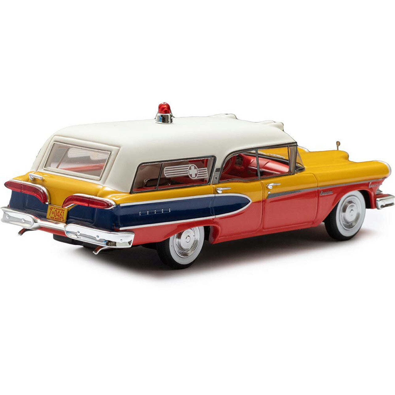 1958 Edsel Corsair Ambulance by Memphian Coachwork Co. - Orange 1:43 Scale Cast Resin Model Car by Esval Models