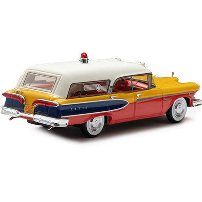 1958 Edsel Corsair Ambulance by Memphian Coachwork Co. - Orange 1:43 Scale Cast Resin Model Car by Esval Models