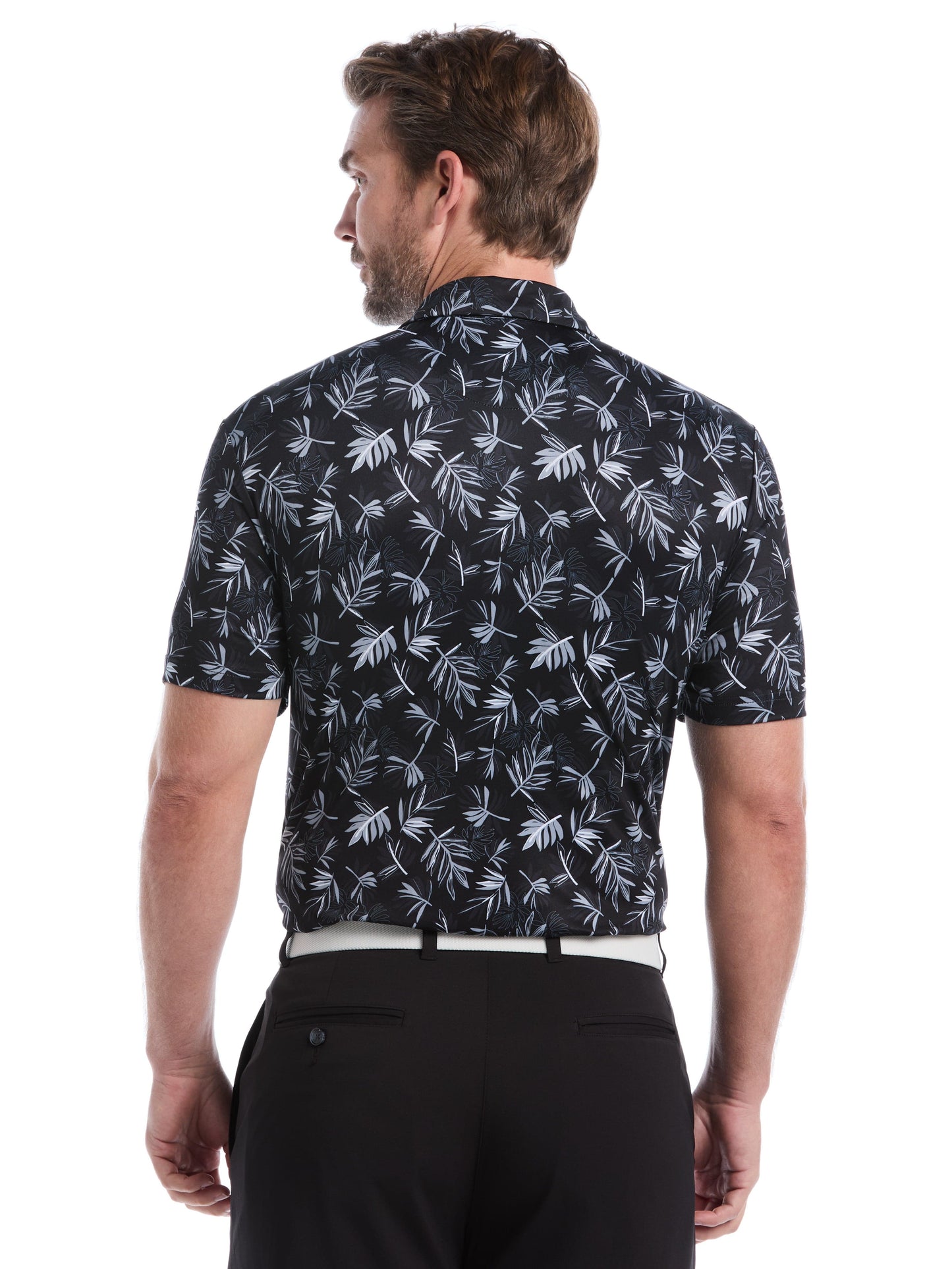 Mens Floral Polo