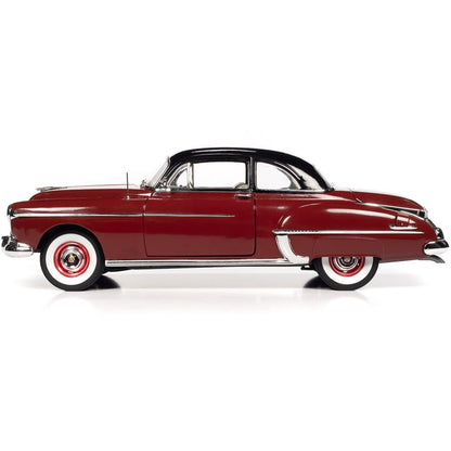 1950 Oldsmobile 88 Holiday Coupe - Chariot Red 1:18 Scale Diecast Model Car by American Muscle - Ertl