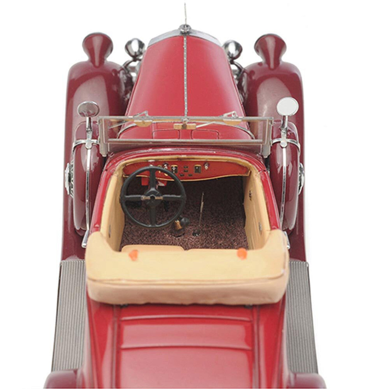 1930 Pierce Arrow Model B Roadster - Red 1:43 Scale Cast Resin Model Car by Esval Models