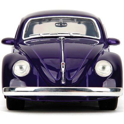1959 VW Beetle w/Wednesday Addams & Thing Figure 1:24 Scale Diecast Model Car by Jada Toys