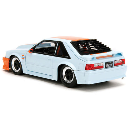 1989 Ford Mustang GT - Gulf Oil 1:24 Scale Diecast Model Car by Jada Toys