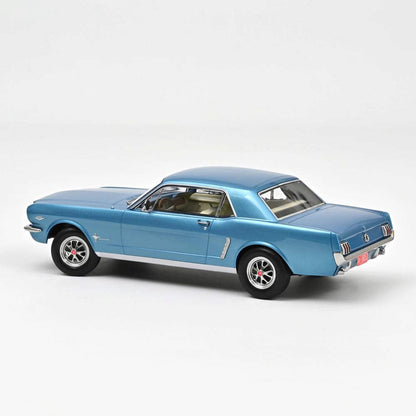 1965 Ford Mustang Hardtop Coupe - Turquoise metallic 1:18 Scale Diecast Model Car by Norev
