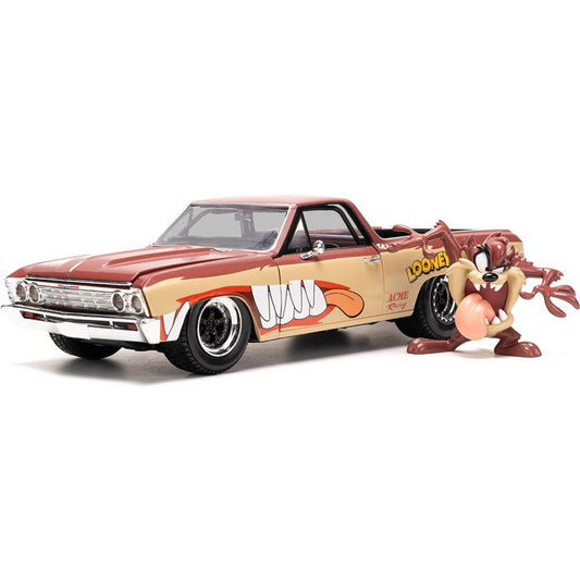 1967 Chevy El Camino W/Tasmanian Devil 1:24 Scale Diecast Model Car by Jada Toys