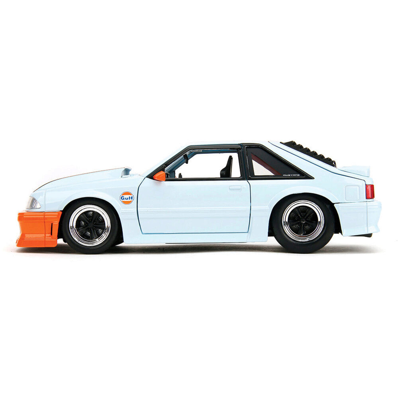 1989 Ford Mustang GT - Gulf Oil 1:24 Scale Diecast Model Car by Jada Toys