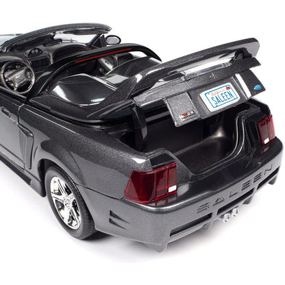 2003 Mustang Saleen S281 SC Speedster - Dark Shadow Gray 1:18 Scale Diecast Model Car by American Muscle - Ertl
