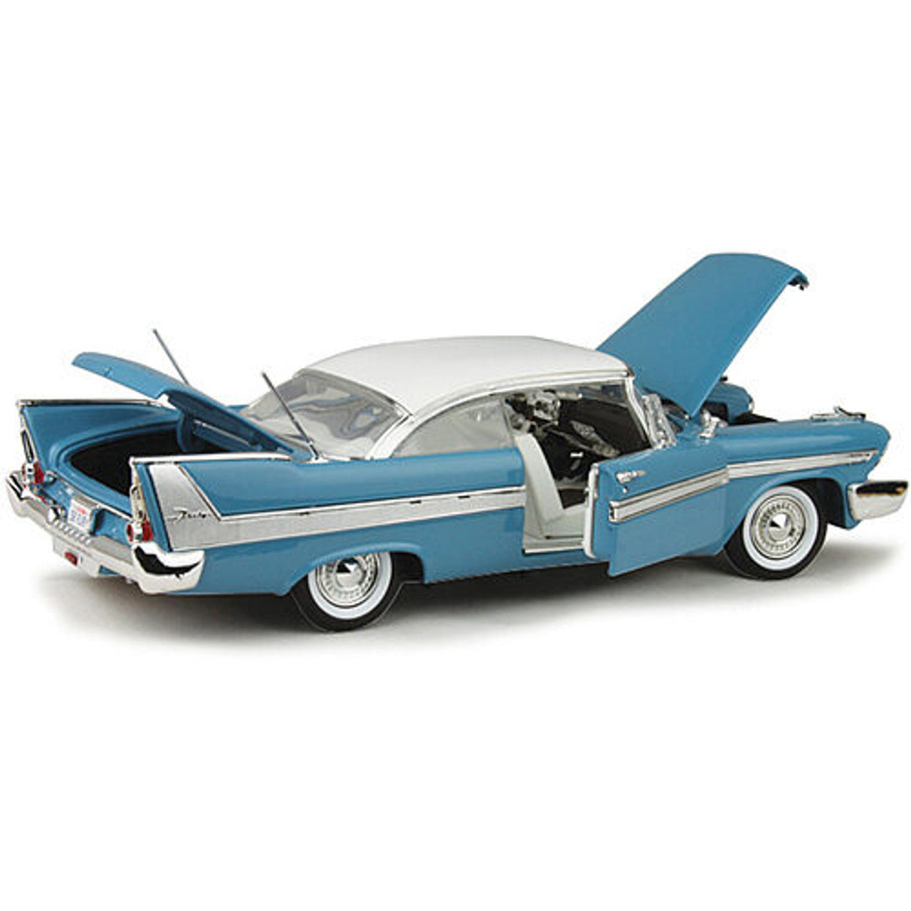 1958 Plymouth Anniversary Fury - blue 1:18 Scale Diecast Model by Motormax