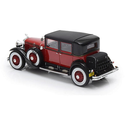 1928 Cadillac 341A Town Sedan Burgundy 1:43 Scale Cast Resin Model Car by Esval Models