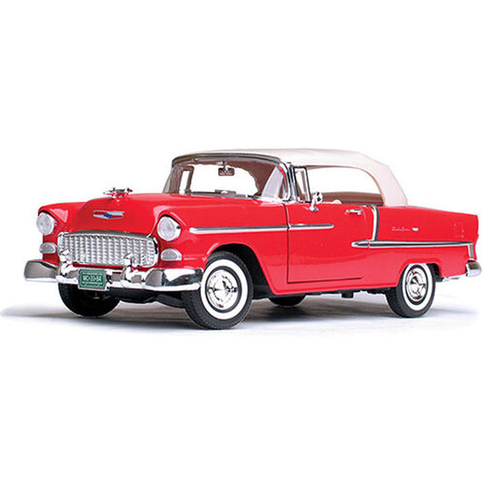 1955 Chevy Bel Air Soft Top Convertible 1:18 Scale Diecast Model by Motormax