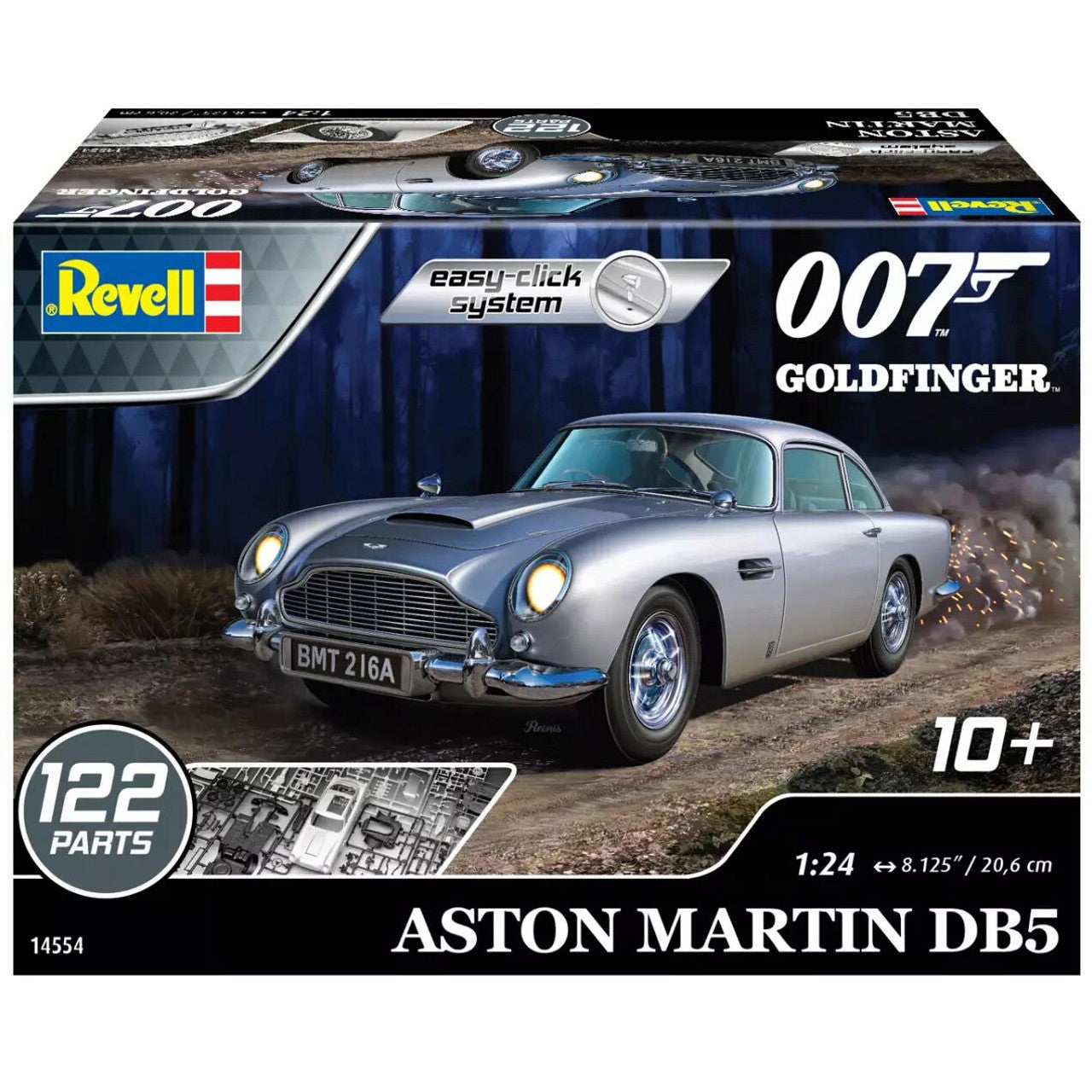 ASTON MARTIN DB5 JAMES BOND-007 Goldfinger Model Kit 1:24 Scale  by Revell