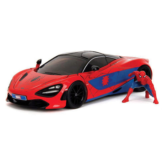 Mclaren 720S W/Spider-Man 1:24 Scale Diecast Model Car by Jada Toys