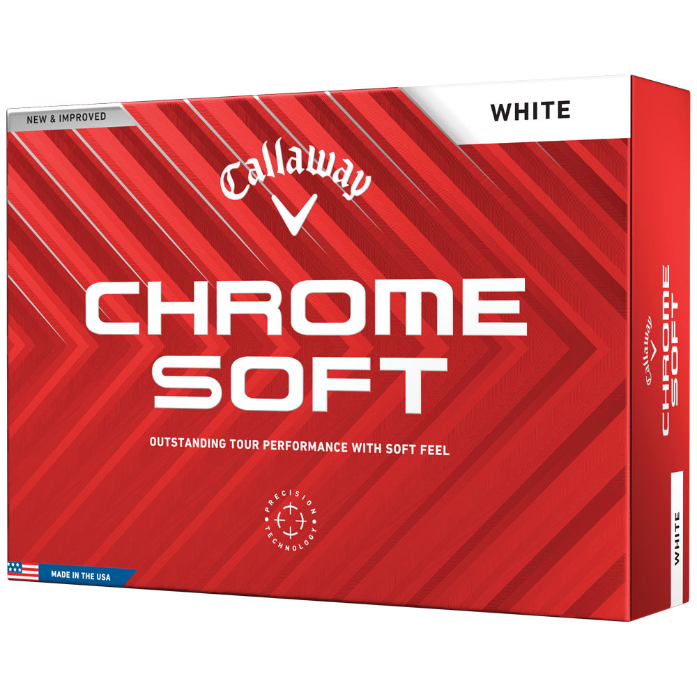 Chrome Soft Golf Balls - White - 12 Pack