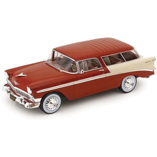 1956 Chevy Nomad - Maroon 1:18 Scale Cast Resin Model Car by KK Scale Models