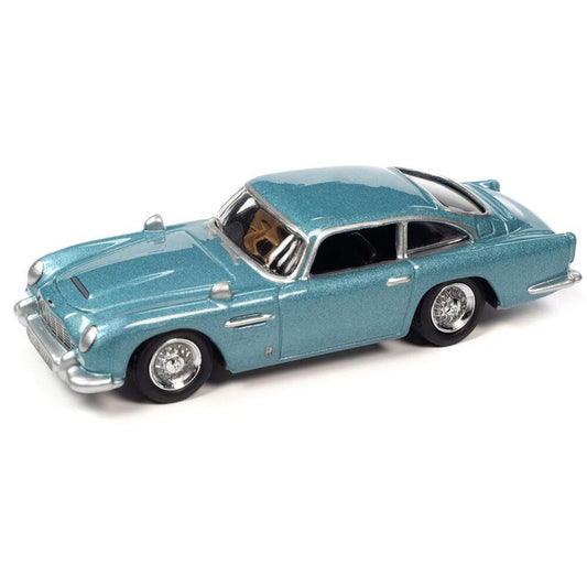 1966 Aston Martin DB5 - Caribbean Pearl 1:64 Scale Diecast Model Car by Johnny Lightning