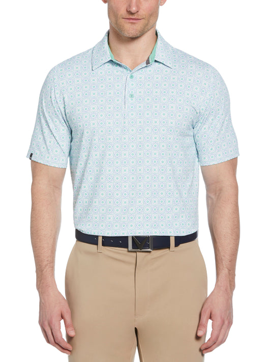Mens Foulard Print Golf Polo