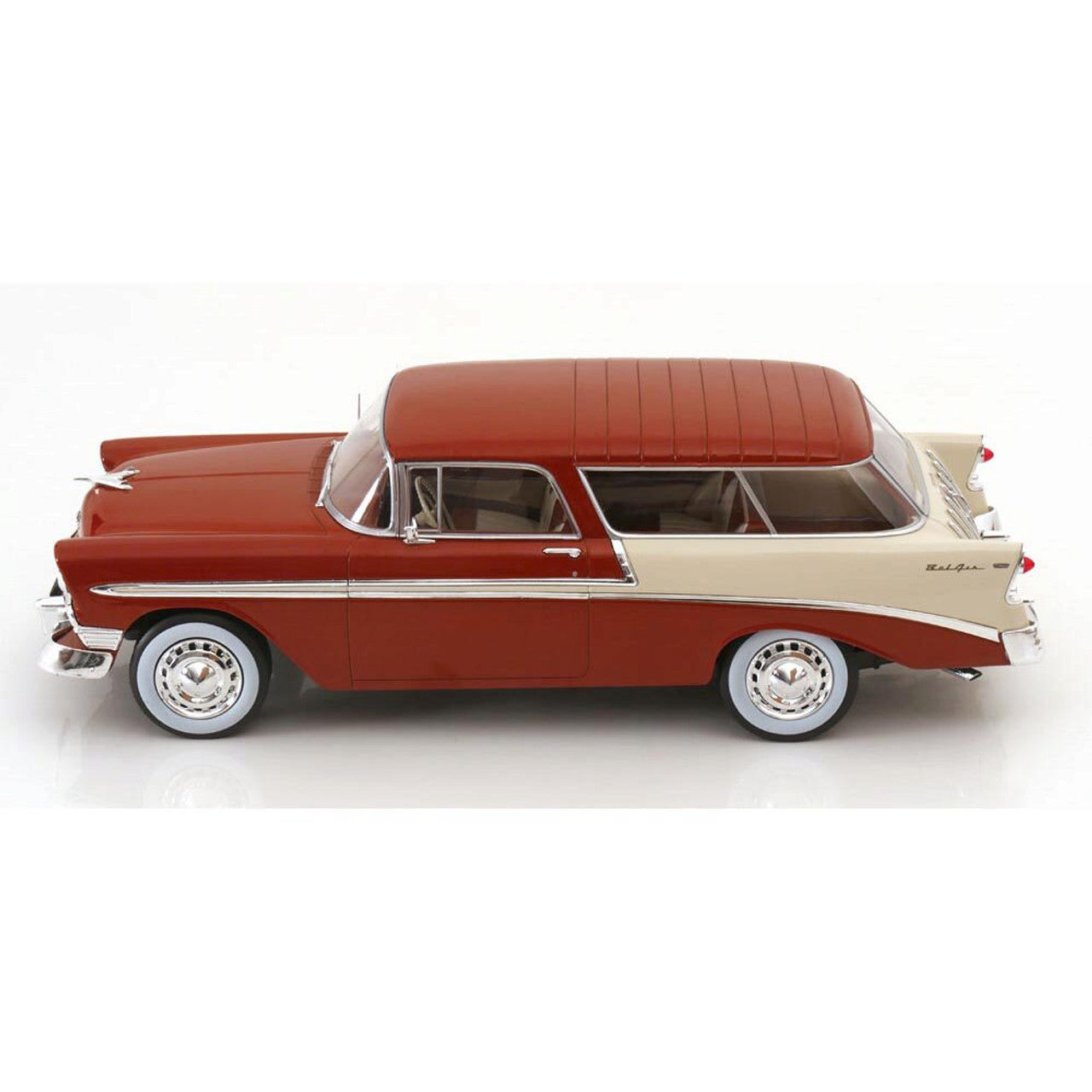 1956 Chevy Nomad - Maroon 1:18 Scale Cast Resin Model Car by KK Scale Models