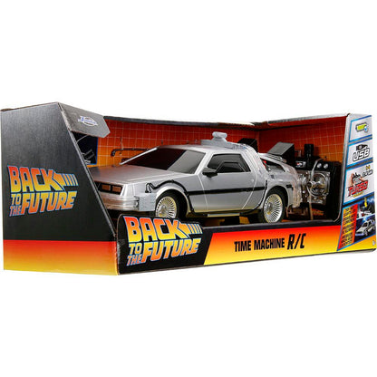 Remote Control Back To The Future Time Machine W/Light 1:16 Scale Remote Control Model Car by Jada Toys