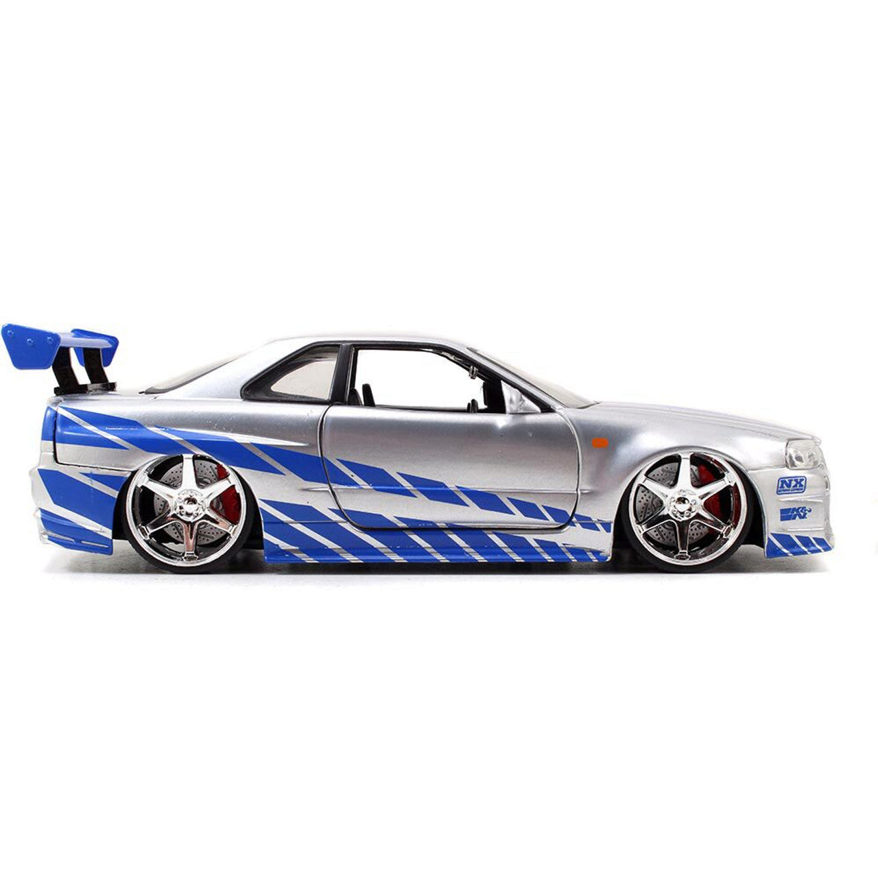 Fast & Furious Brian's Nissan Skyline GT-R (R34) 1:24 Scale Diecast Model Car by Jada Toys