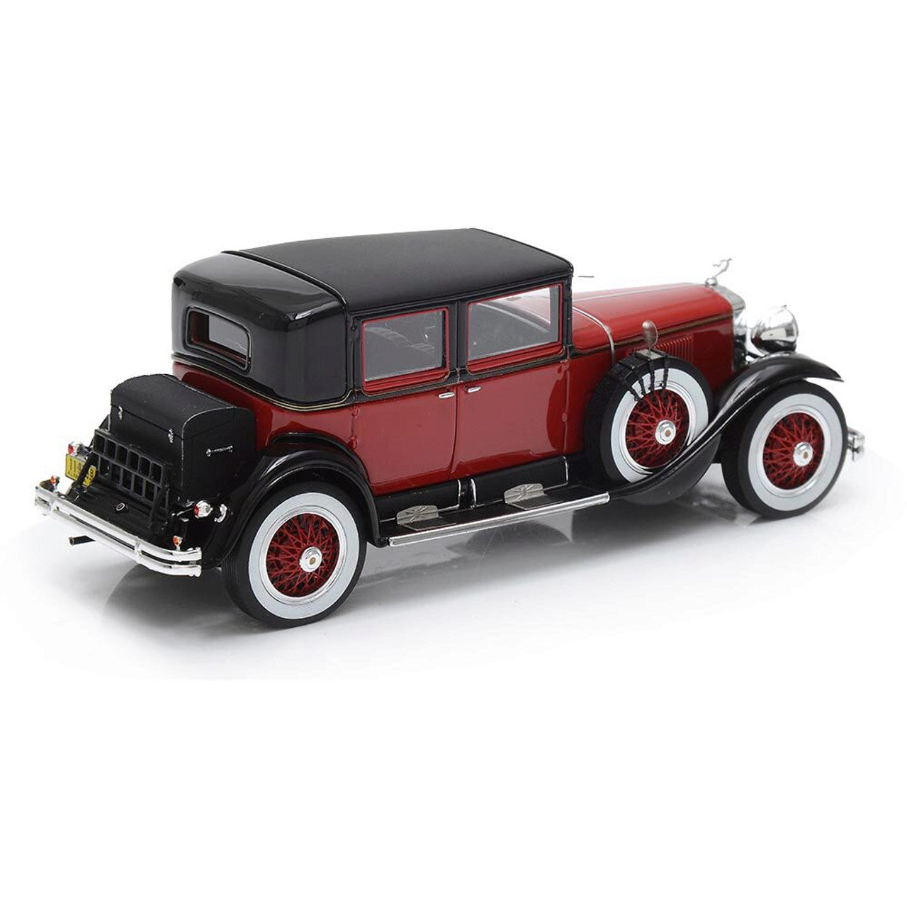 1928 Cadillac 341A Town Sedan Burgundy 1:43 Scale Cast Resin Model Car by Esval Models