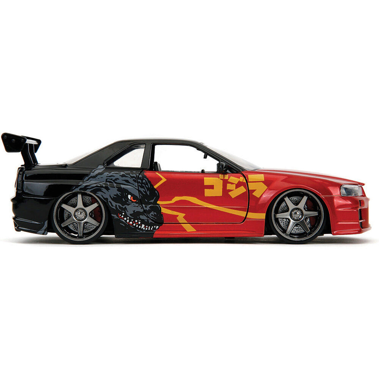 2002 Nissan Skyline GT-R (R34) - Godzilla 1:24 Scale Diecast Model Car by Jada Toys