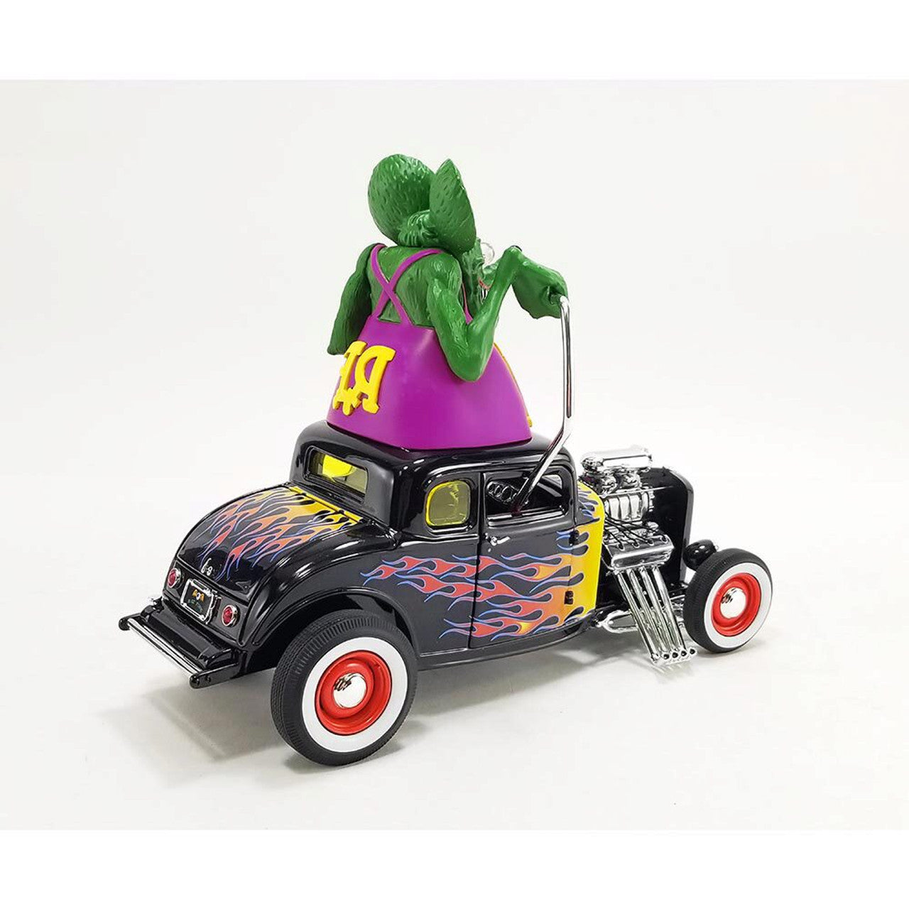1932 Ford Blown 5 Window Coupe w/Rat Fink figure 1:18 Scale Diecast Model Car by Acme