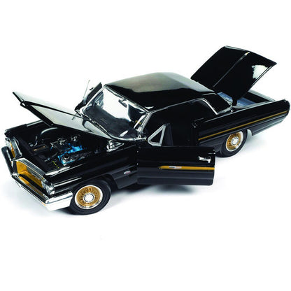 1962 Pontiac Grand Prix Hardtop (Fireball Roberts Edition) - Starlight Black 1:18 Scale Diecast Model Car by American Muscle - Ertl