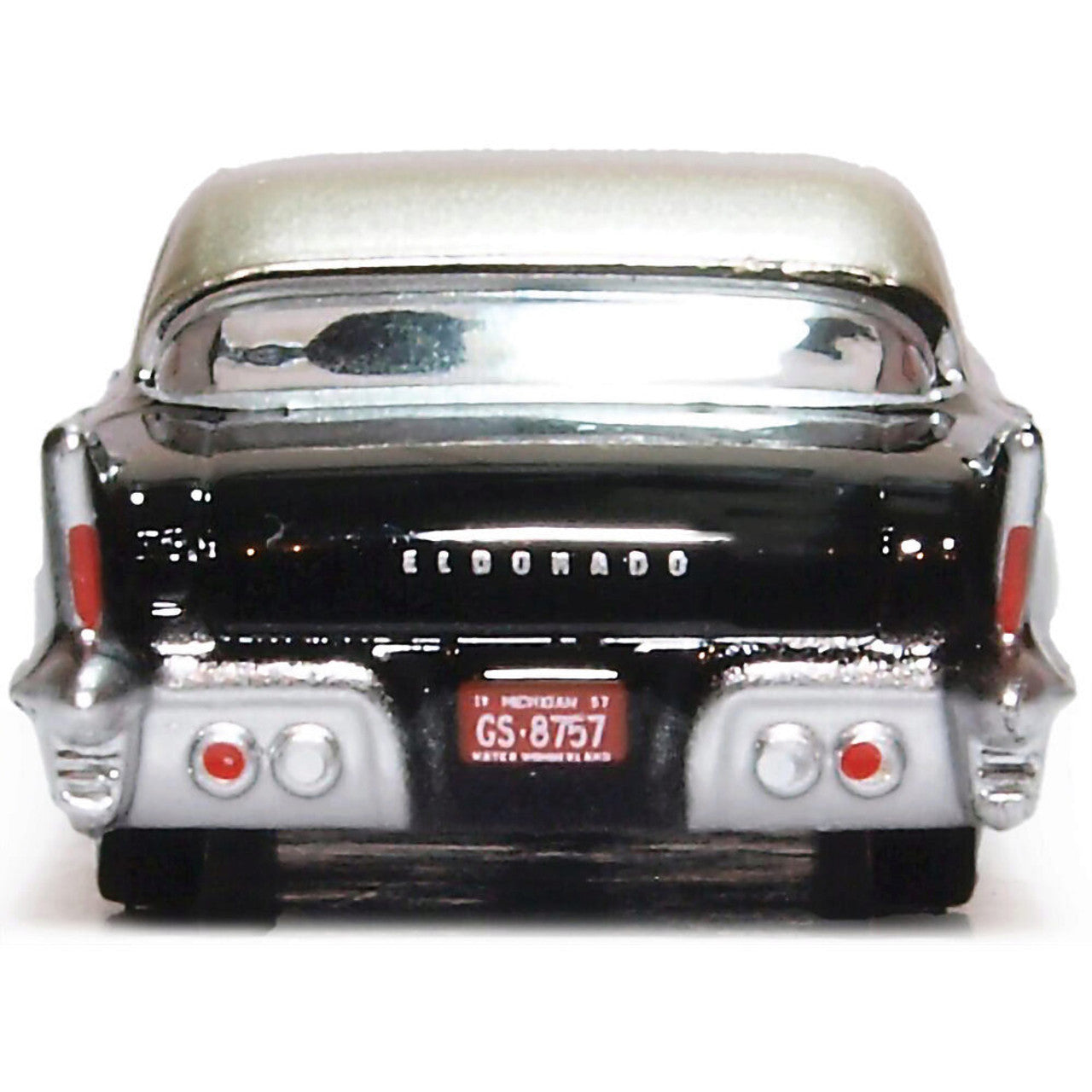 1957 Cadillac Eldorado Brougham - Ebony / Stainless Steel 1:87 Scale Diecast Model Car by Oxford Diecast